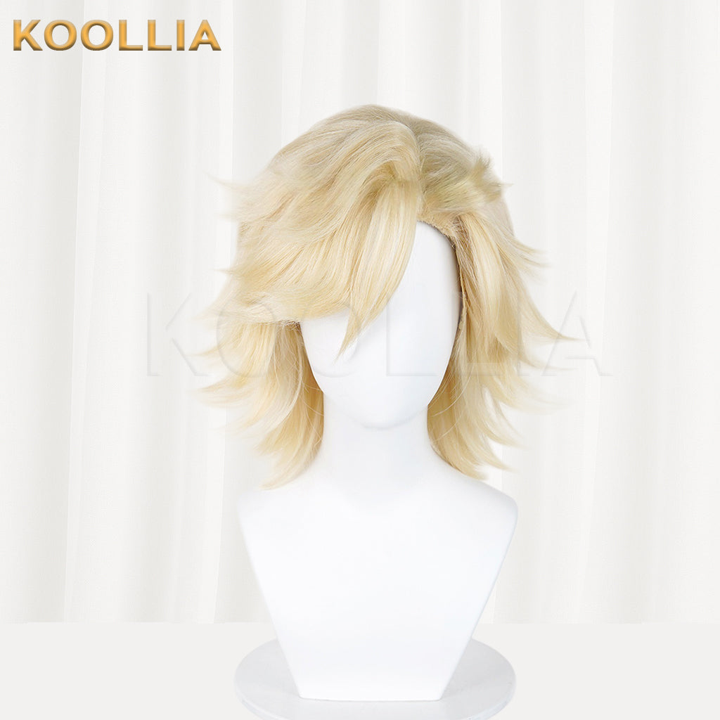 Demon Slayer Douma Short Blonde Hair Basic Wig