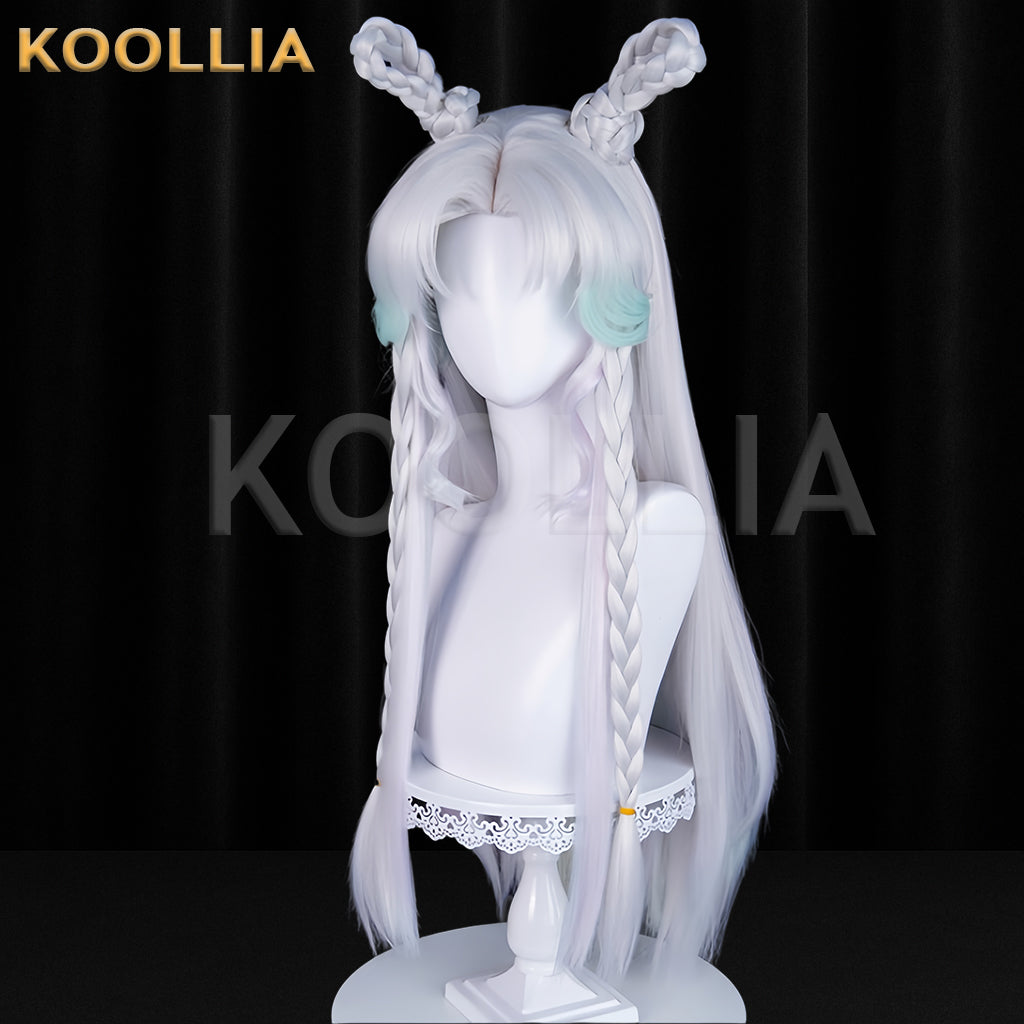 Honor of Kings Duo Liya Long White Hair Basic Wig