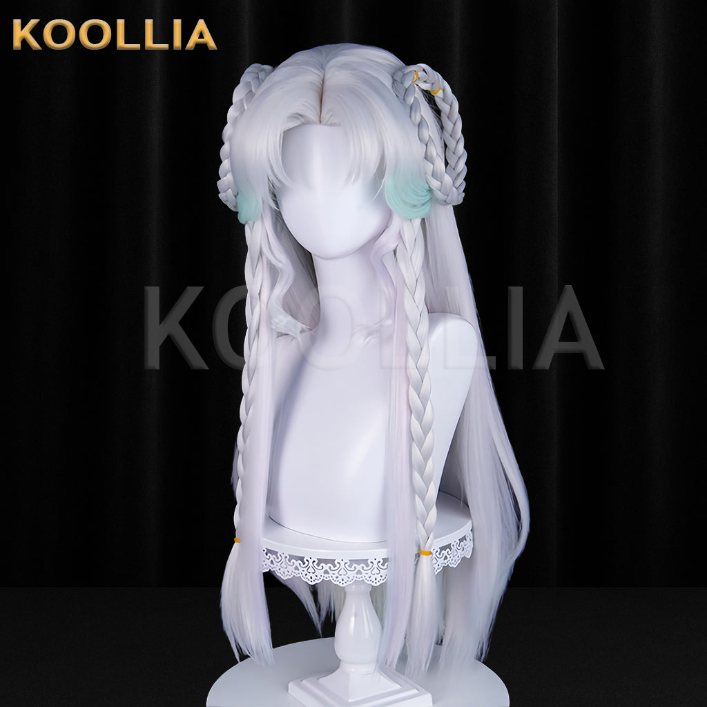 Honor of Kings Duo Liya Long White Hair Basic Wig