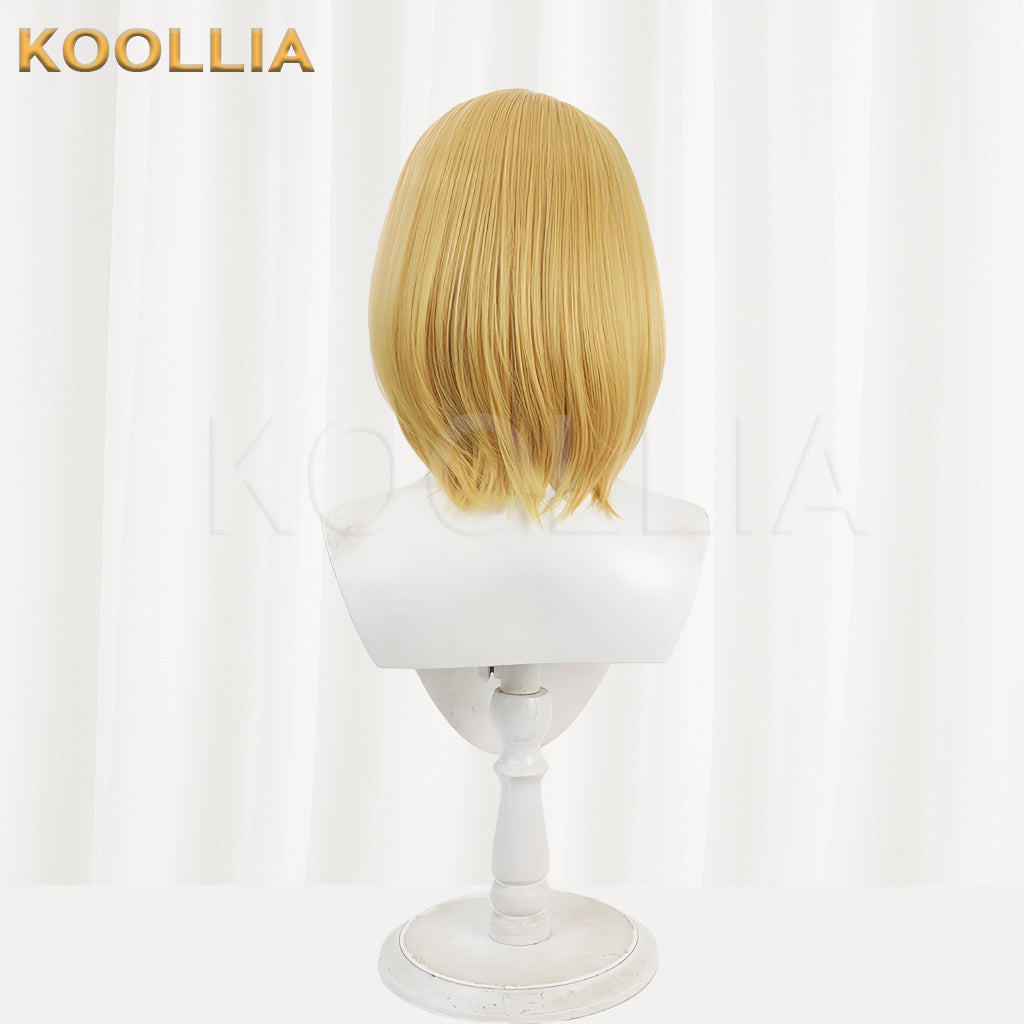 Marvel Rivals Emma Frost Short Golden Hair Basic Wig