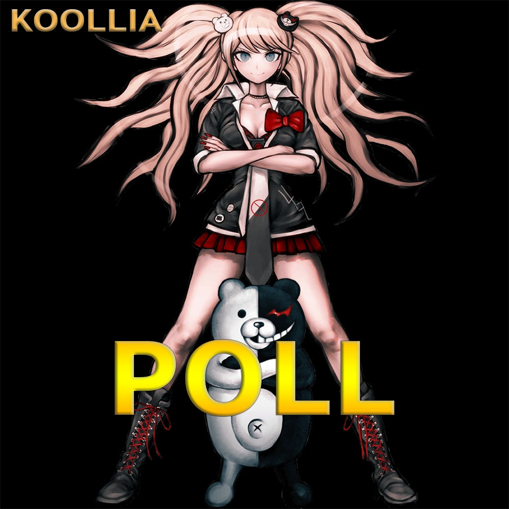 【KOOLLIA-UMFRAGE】 10 $ Anzahlung = 10 % Rabatt-Gutschein Danganronpa Enoshima Junko Commission Perücke