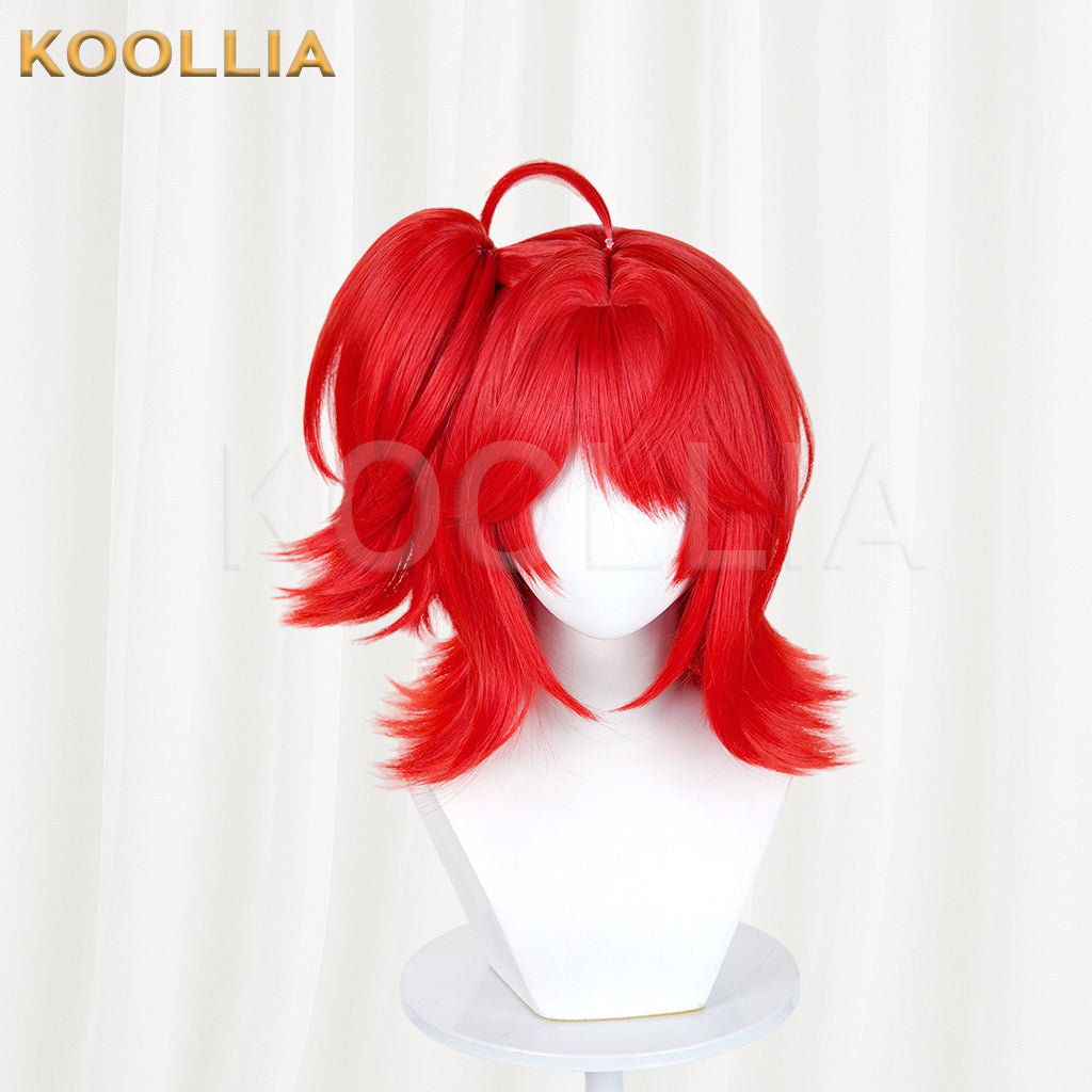 Arknights Exusiai the New Covenant Long Red Hair Basic Wig