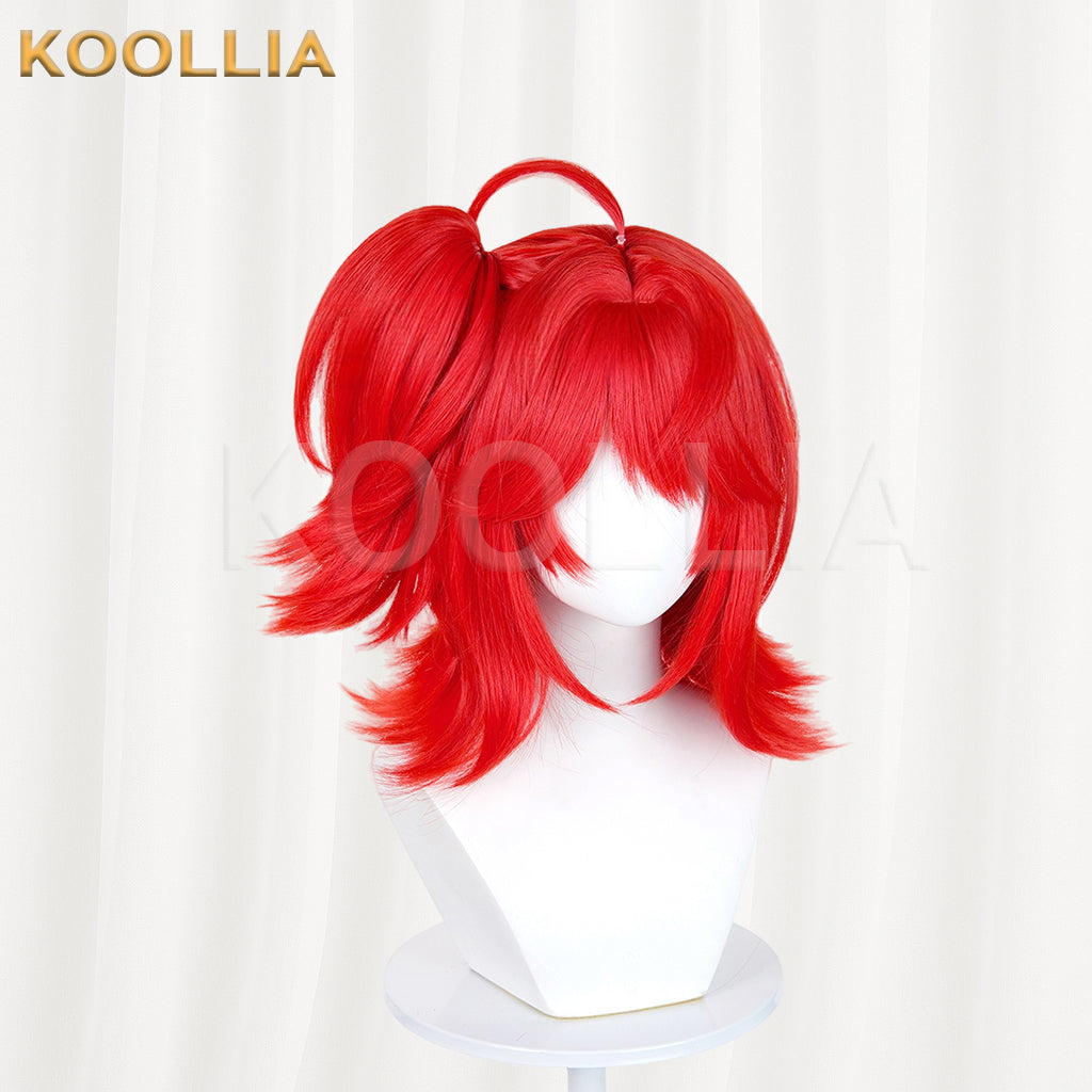 Arknights Exusiai the New Covenant Long Red Hair Basic Wig