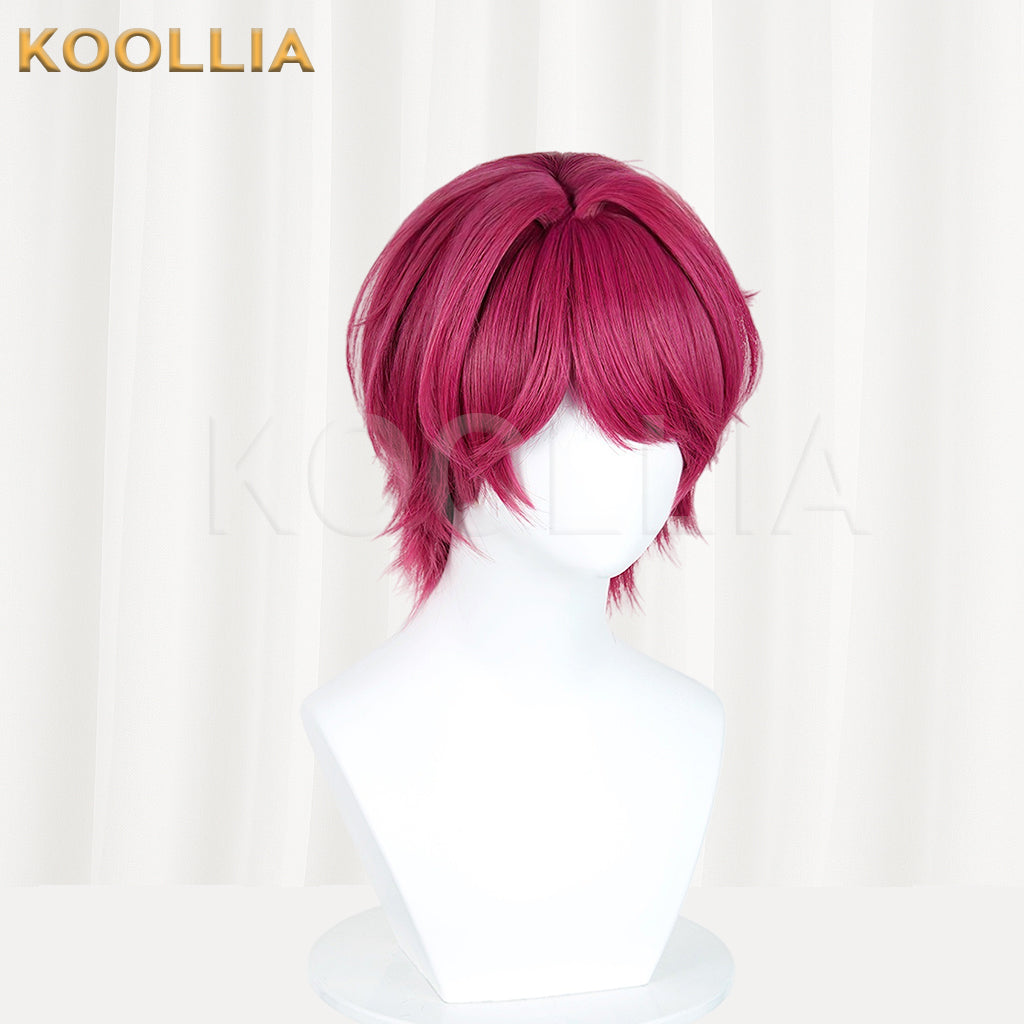 Arknights Exusiai Midnight Delivery Short Red Hair Basic Wig