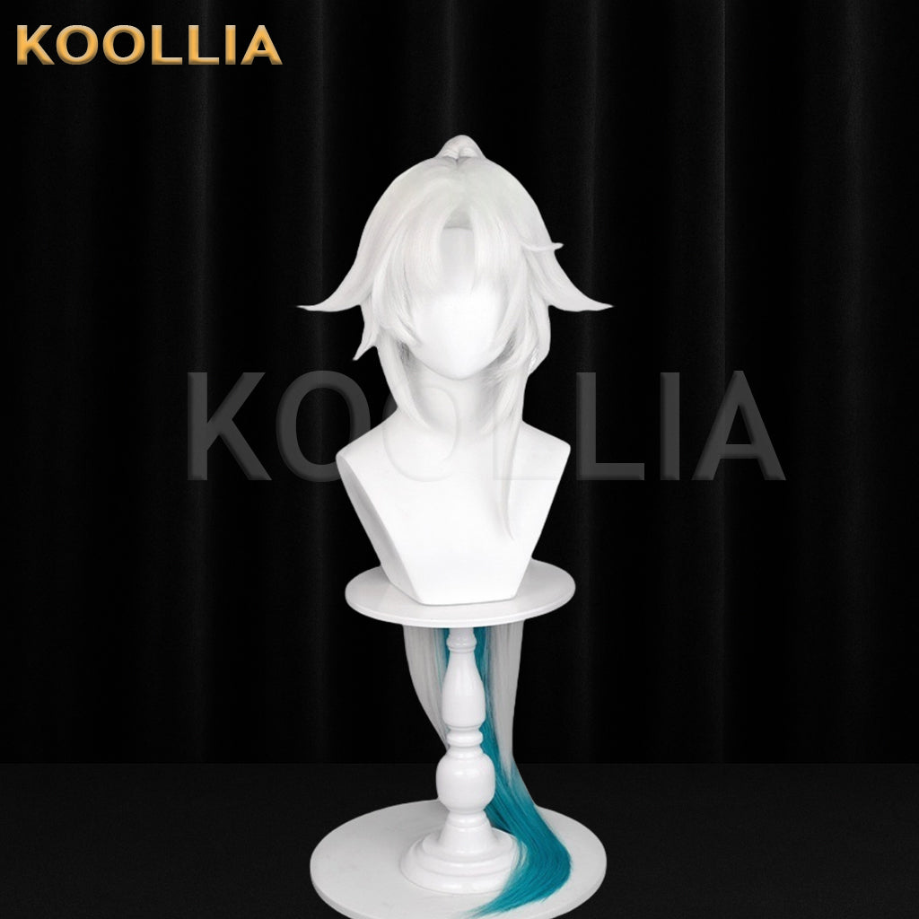 Honkai: Star Rail Feixiao Long Grey Blue Hair Basic Wig