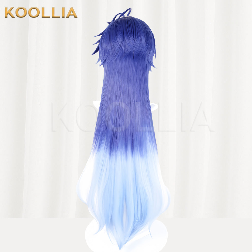 Genshin Impact Flins Long Blue Hair Basic Wig