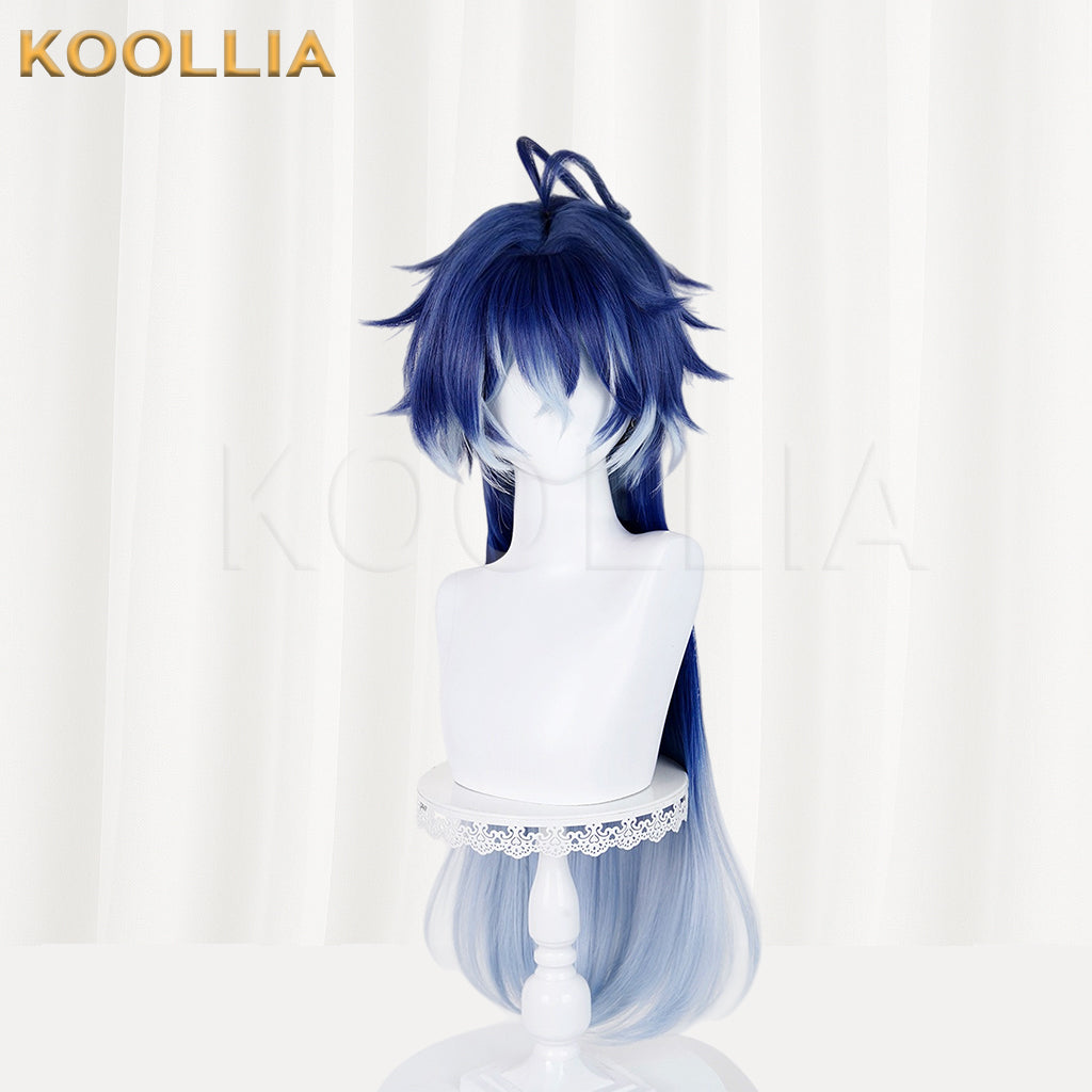 Genshin Impact Flins Long Blue Hair Basic Wig