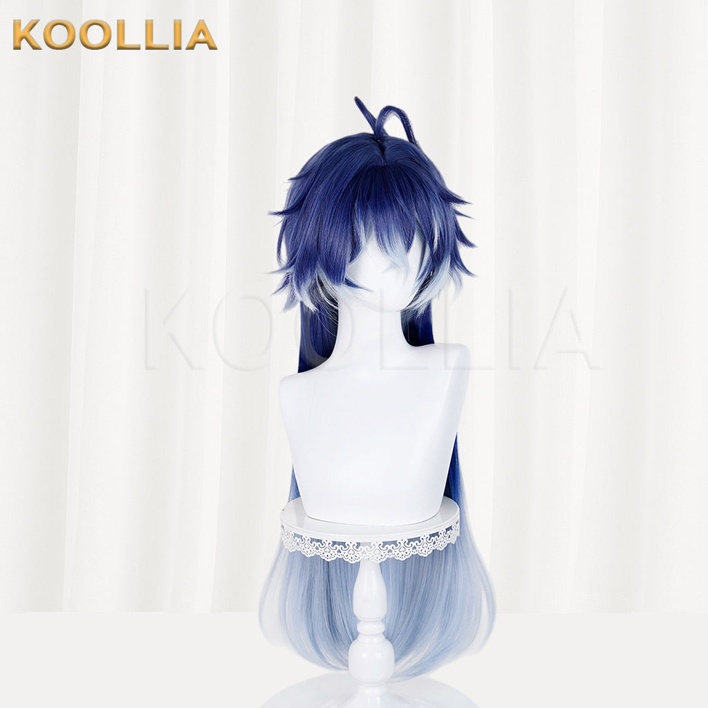 Genshin Impact Flins Long Blue Hair Basic Wig