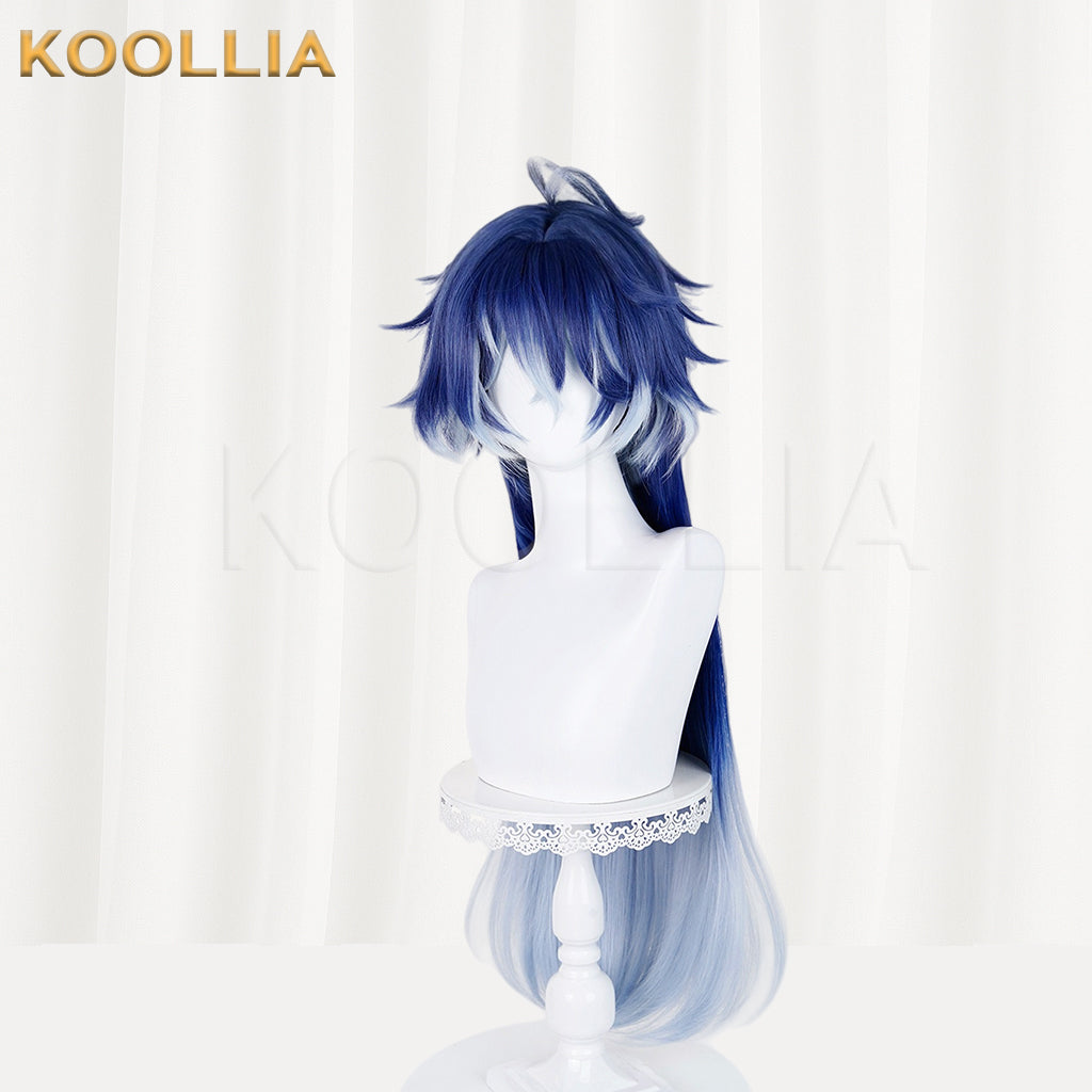 Genshin Impact Flins Long Blue Hair Basic Wig