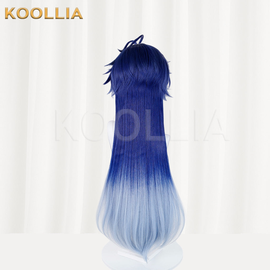 Genshin Impact Flins Long Blue Hair Basic Wig