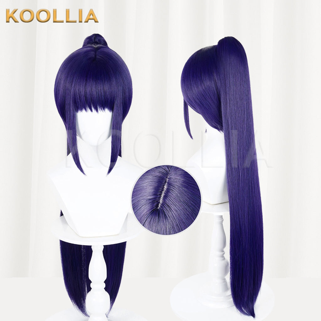 Shugo Chara Fujisaki Nagihiko Long Purple Hair Basic Wig