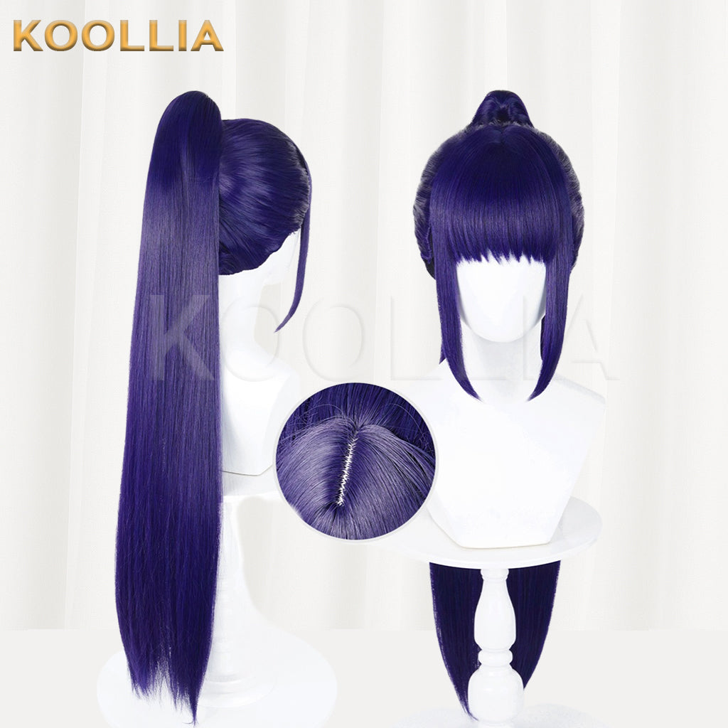 Shugo Chara Fujisaki Nagihiko Long Purple Hair Basic Wig