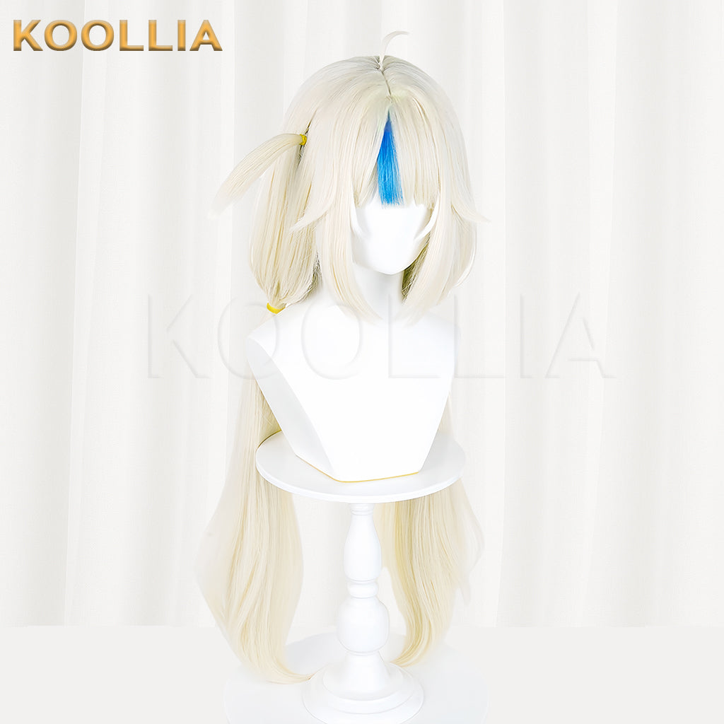 VTuber Gawr Gura reincarnated as Sameko Saba Long Yellow Hair Basic Wig
