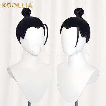 Jujukaitsu Kaisen Geto Long/Short Black Hair Basic Wig - KOOLLIA