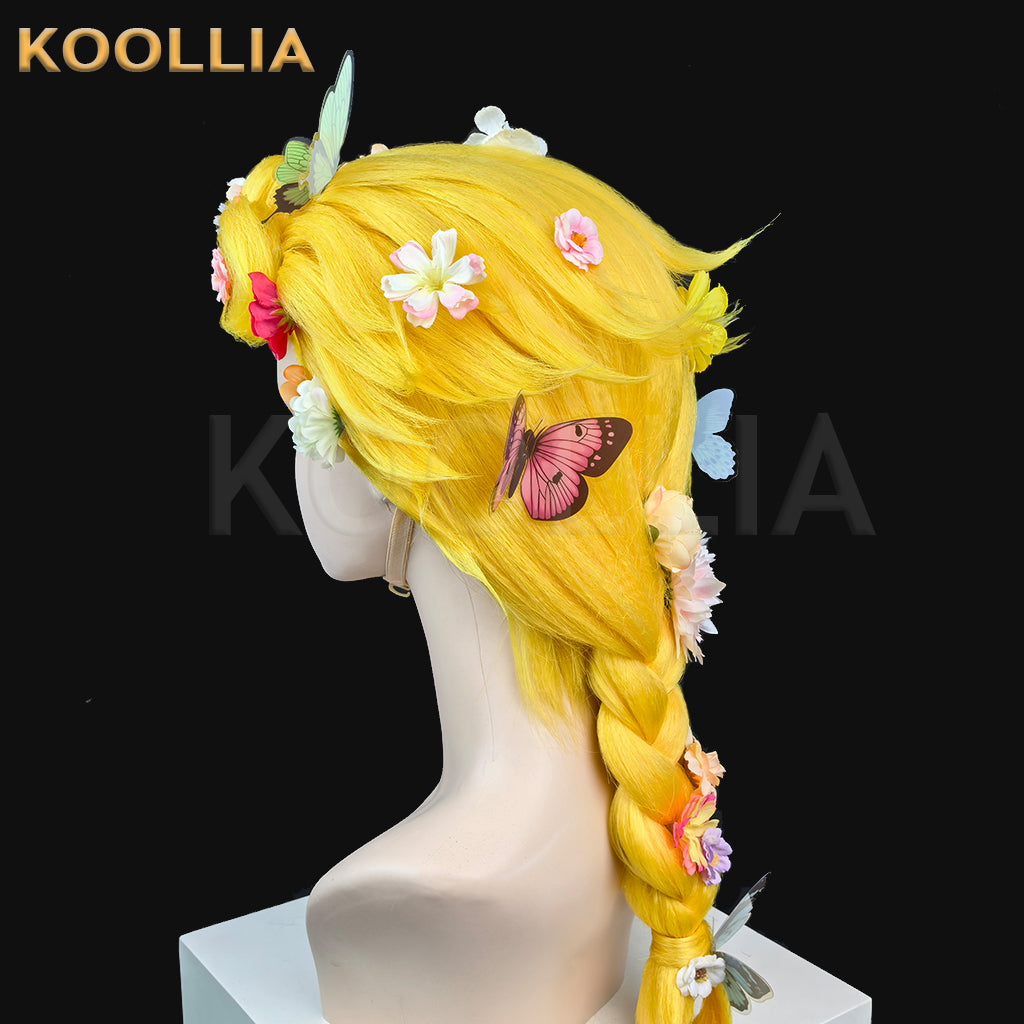 JoJo's Bizarre Adventure Giorno Giovanna Long Yellow Hair Styled Basic Wig