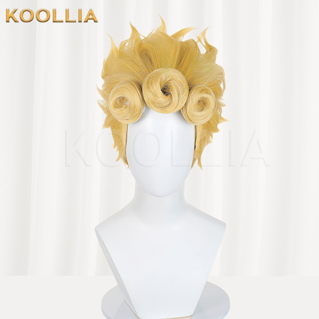 JoJo's Bizarre Adventure Giorno Giovanna Long Yellow Hair Basic Wig