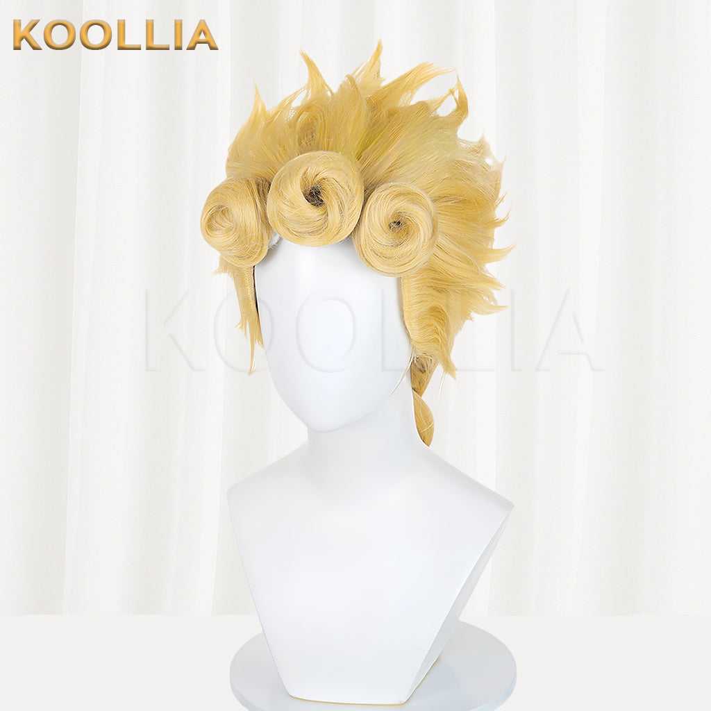 JoJo's Bizarre Adventure Giorno Giovanna Long Yellow Hair Basic Wig