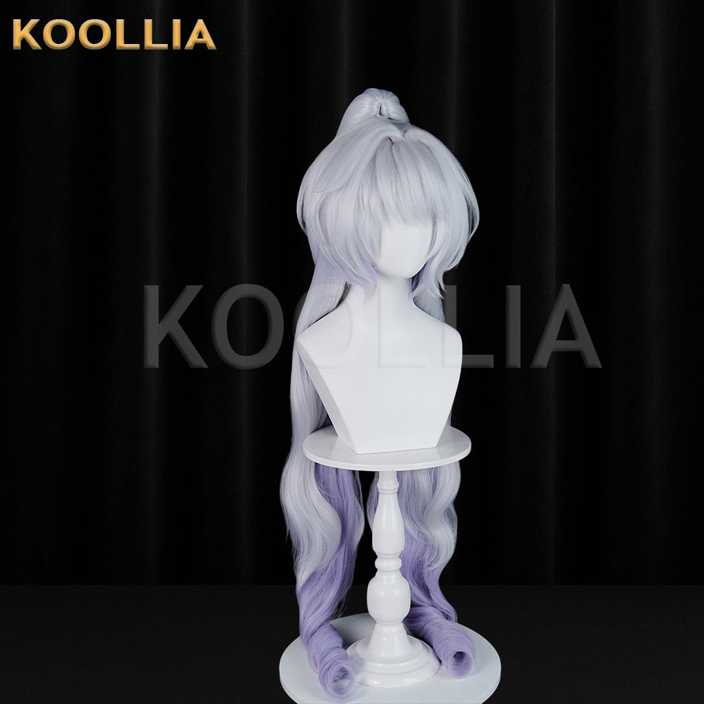 Honor of Kings Gongsun Li Long Sliver Purple Hair Basic Wig