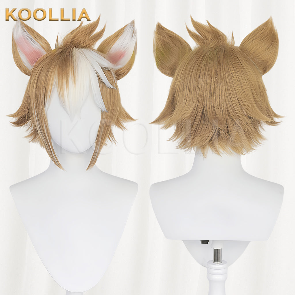 Genshin Impact Gorou Short Brown Hair Basic Wig