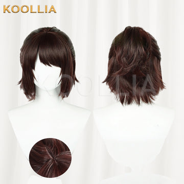 Attack on Titan Hange Zoe Short Brown Hair Basic Wig - KOOLLIA