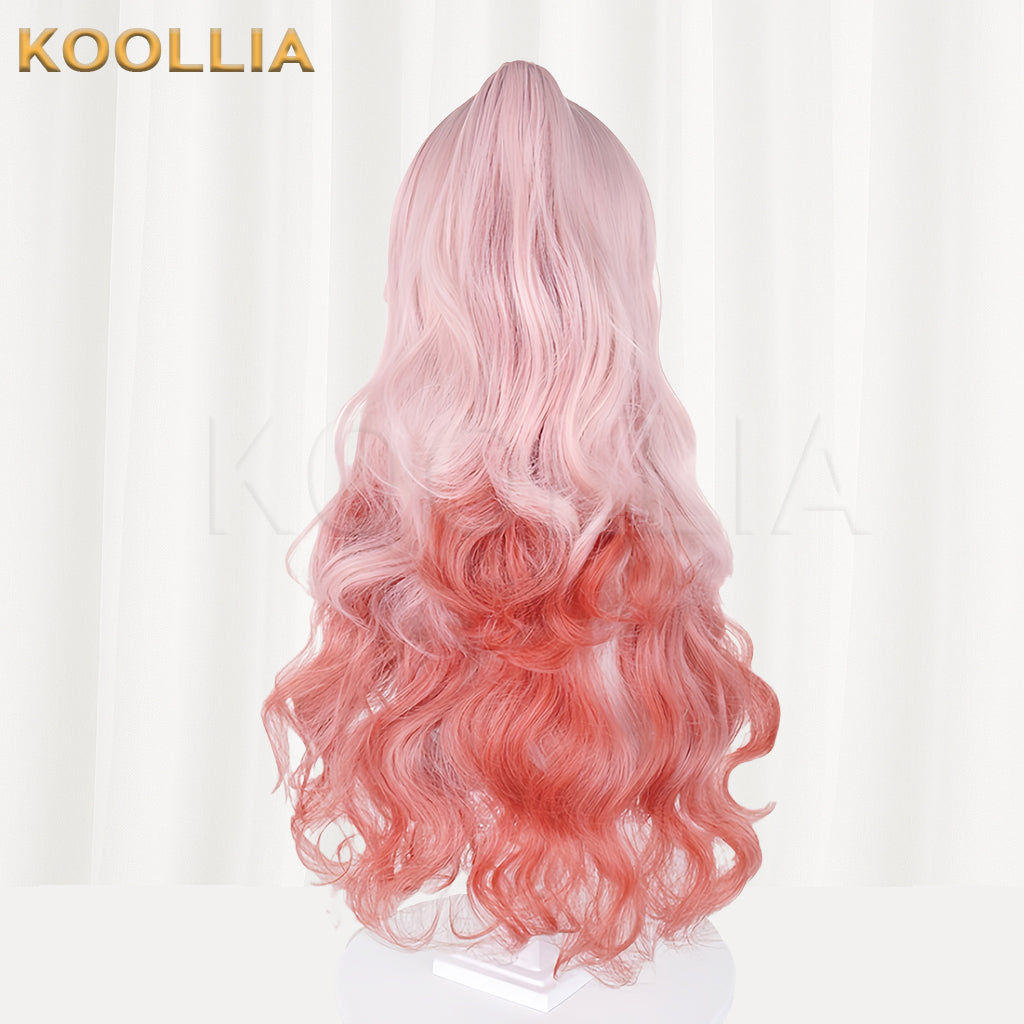 Arknights Haruka Shino Long Pink+Orange Hair Basic Wig