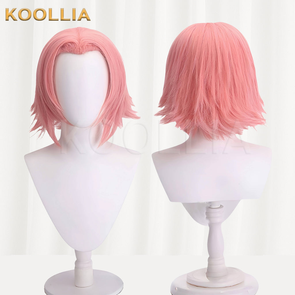 Naruto Haruno Sakura Short Pink Hair Basic Wig