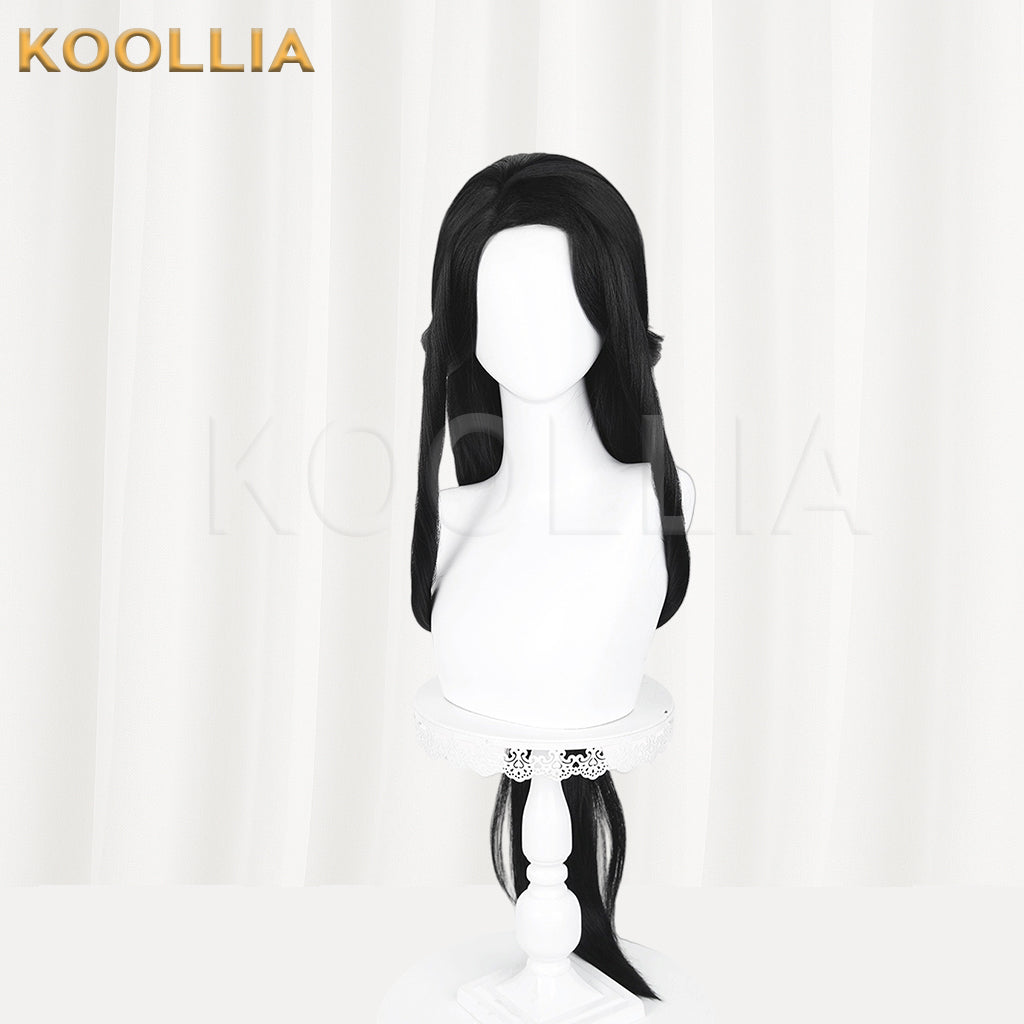 Demon Slayer Hashibira Kotoha Long Black Hair Basic Wig