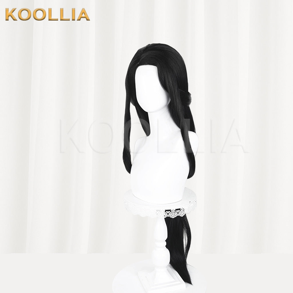 Demon Slayer Hashibira Kotoha Long Black Hair Basic Wig