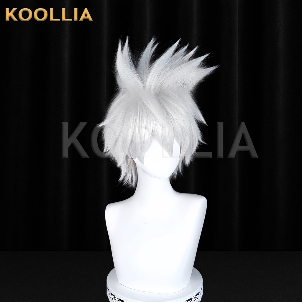 Naruto Hatake Kakashi Short Sliver White Hair Basic Wig