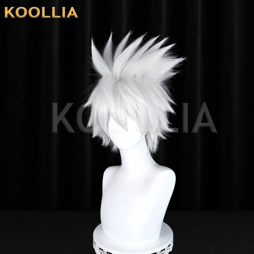 Naruto Hatake Kakashi Short Sliver White Hair Basic Wig
