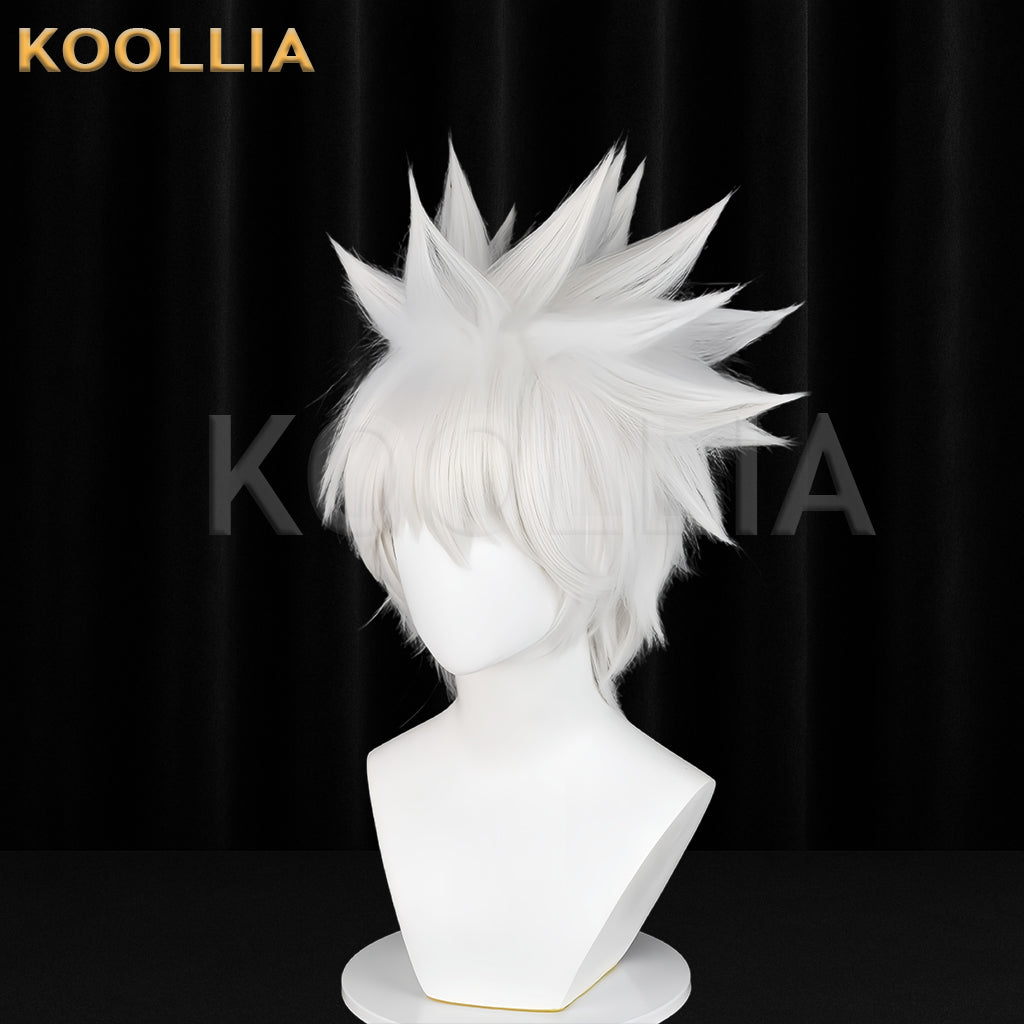 Naruto Hatake Kakashi Short Sliver White Hair Basic Wig