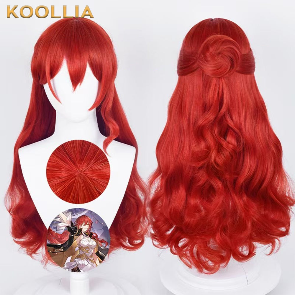 Honkai: Star Rail Himeko Long Red Hair Basic Wig