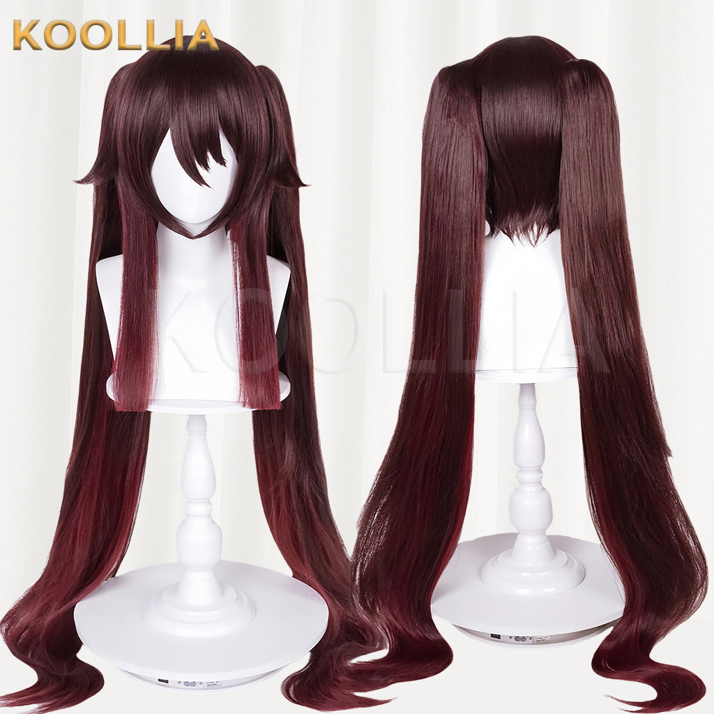 Genshin Impact Hu Tao Long Brown Hair Basic Wig