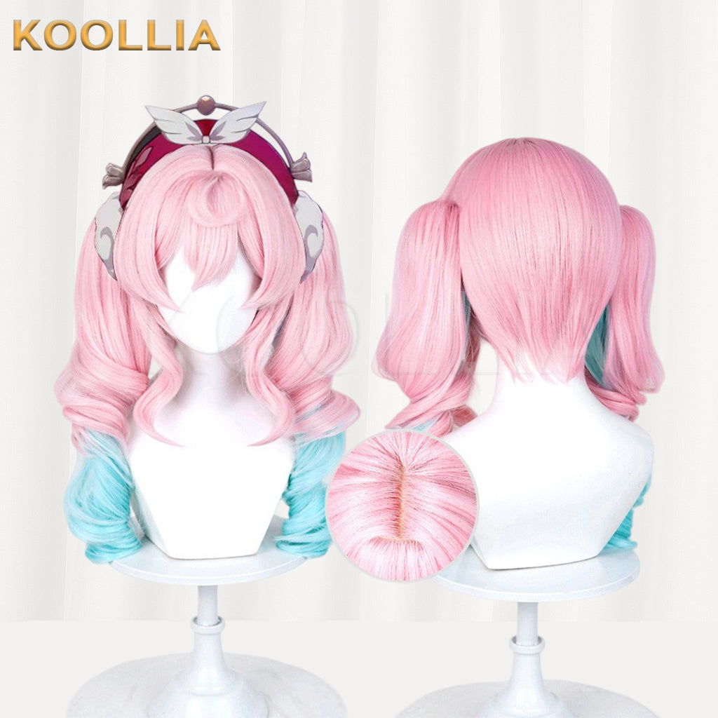 Honkai: Star Rail Hyacine Long Pink Blue Hair Basic Wig