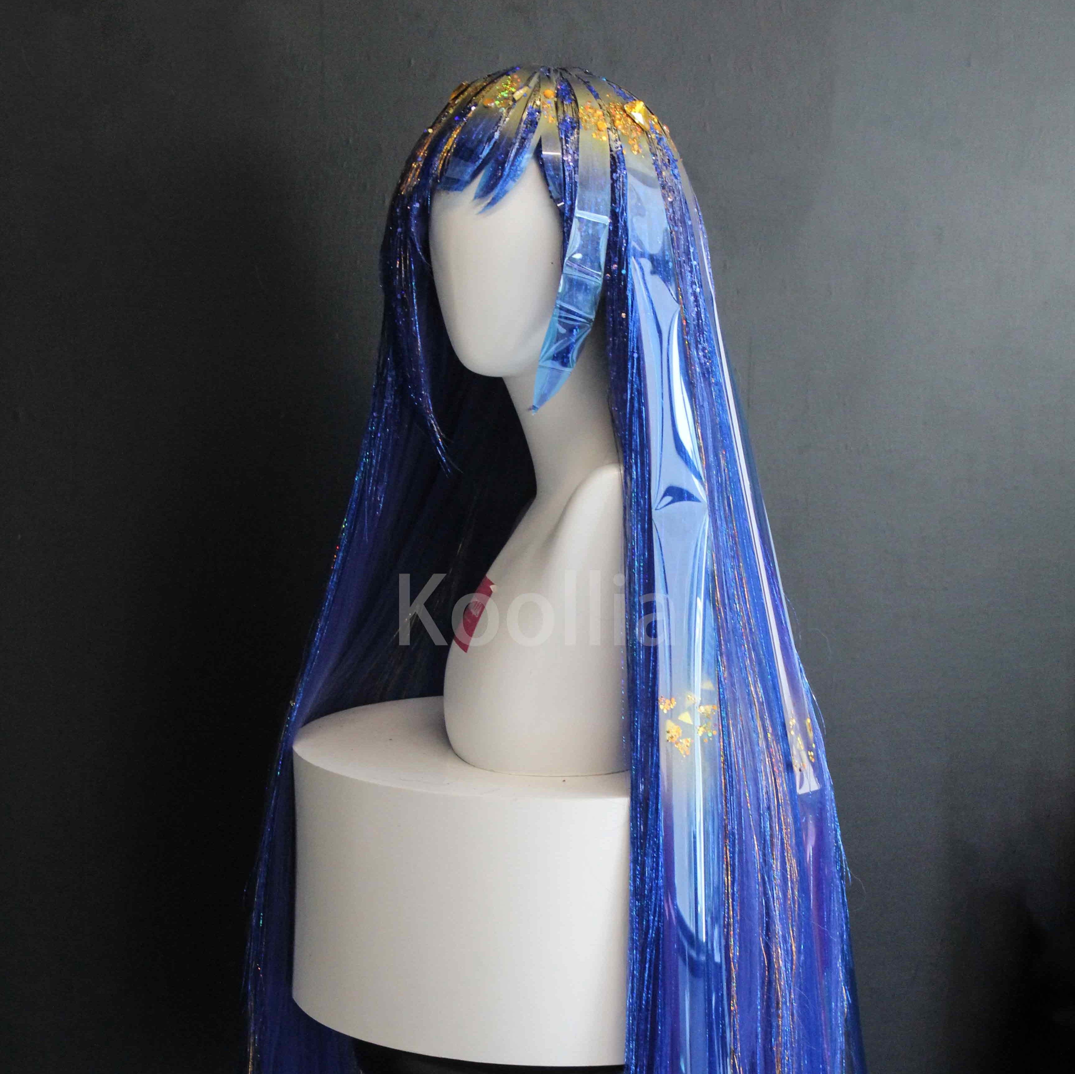 Land of the Lustrous Lapis lazuli Commission Wig