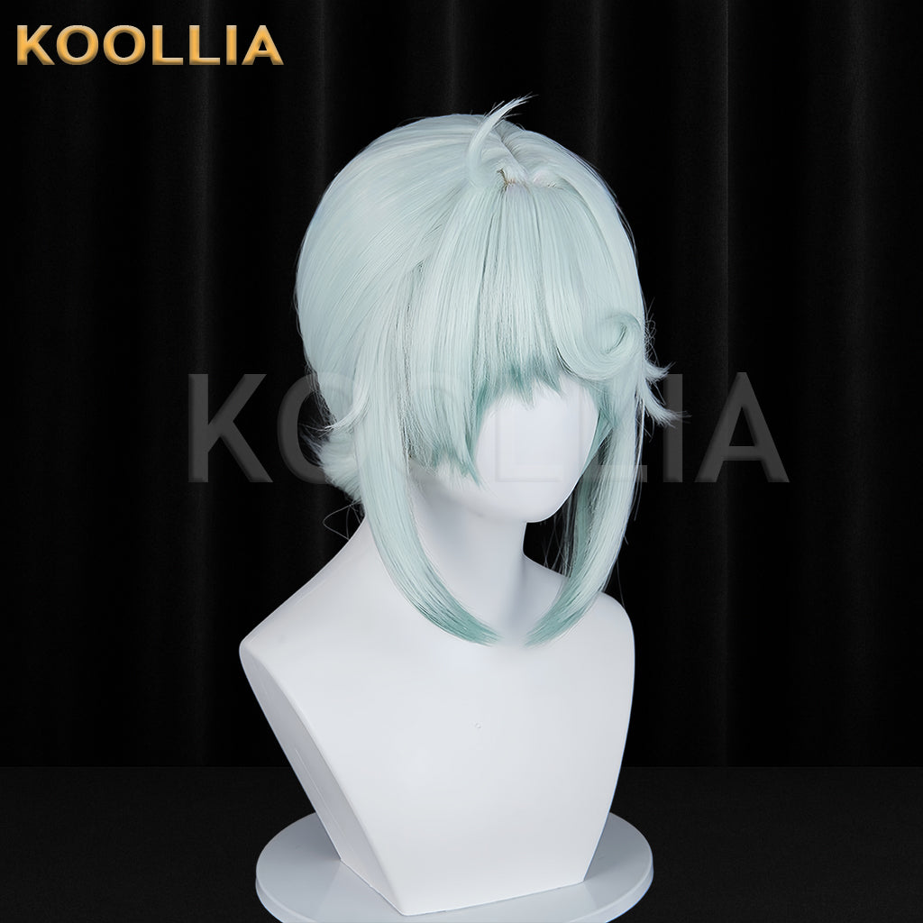 IdentityV Painter Edgar Valden Short Green Hair Basic Wig KOOLLIA
