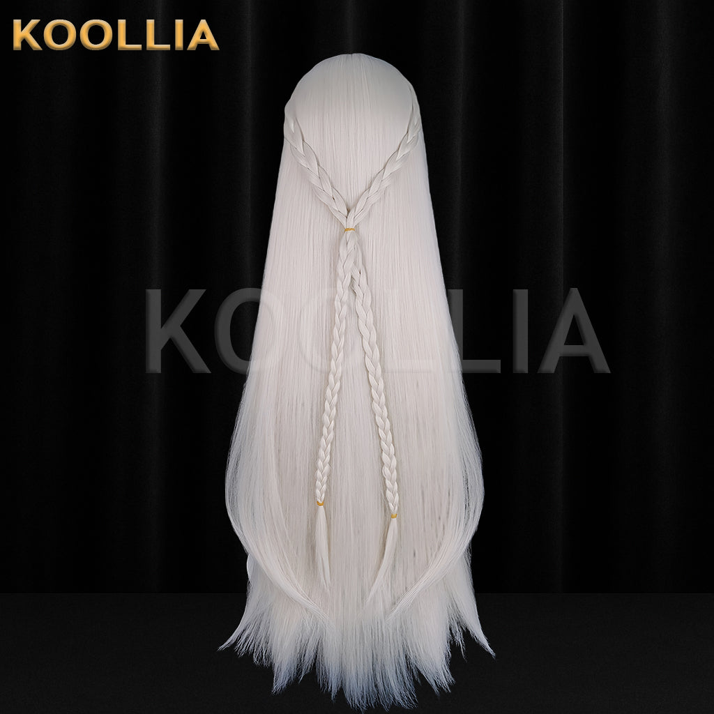Genshin Impact Istaroth Long White Hair Basic Wig