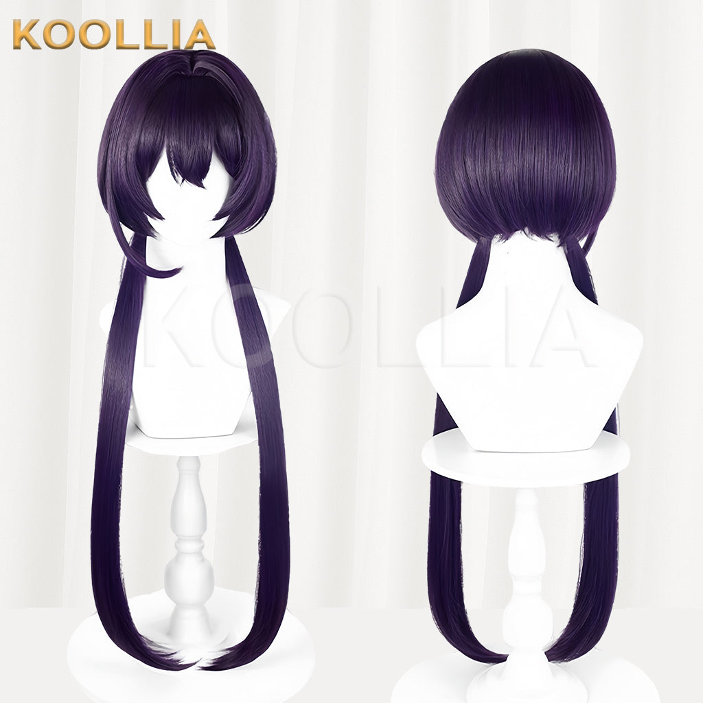 Bungo Stray Dogs Izumi Kyouka Peruca longa de cabelo roxo básico