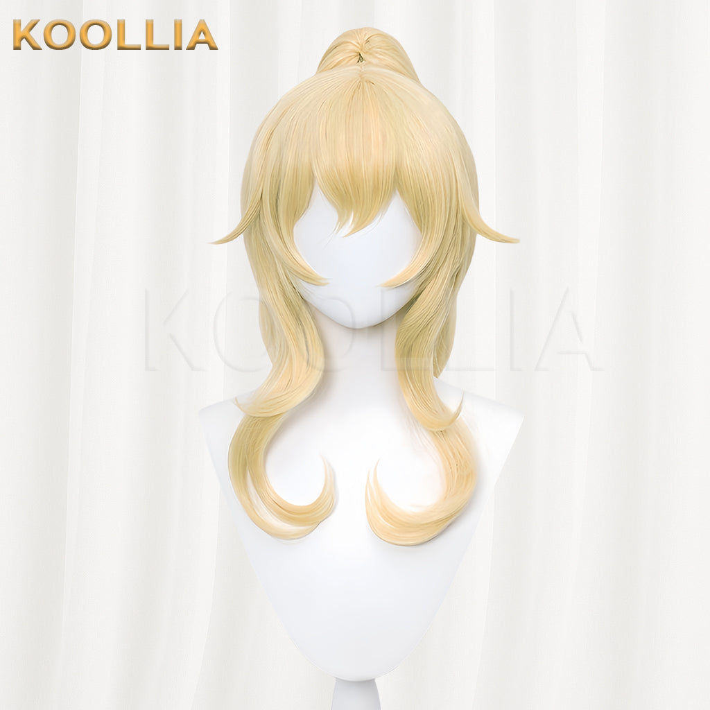Genshin Impact Jean Gunnhild Long Yellow Hair Basic Wig