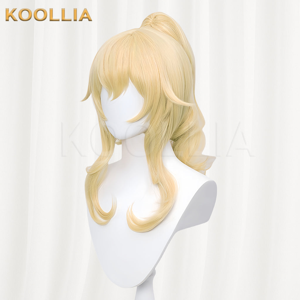 Genshin Impact Jean Gunnhild Long Yellow Hair Basic Wig
