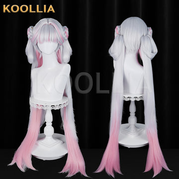 Wuthering Waves Jinhsi Long Mix Hair Basic Wig Multi-angle Display by koollia