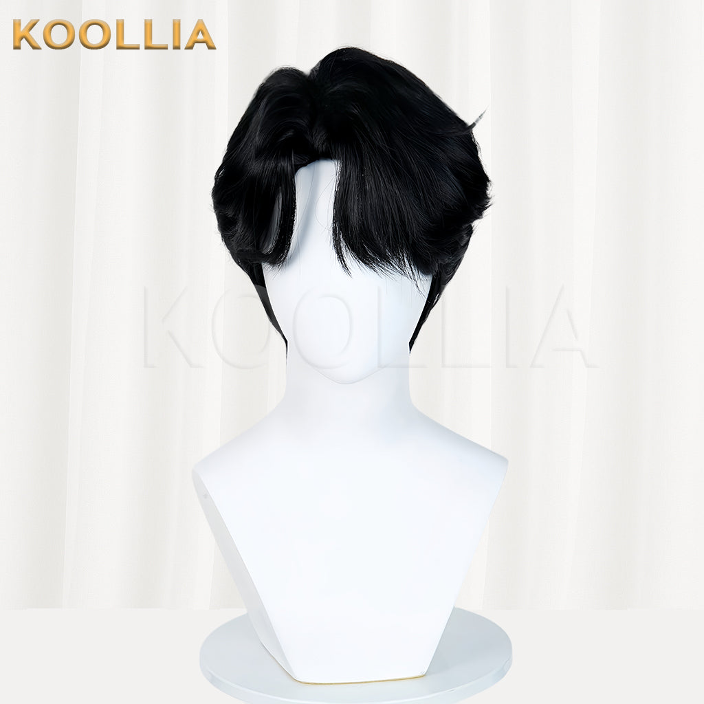 KPop Demon Hunters The Saja Boys Jinu Short Black Hair Basic Wig