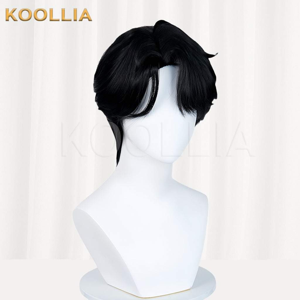 KPop Demon Hunters The Saja Boys Jinu Short Black Hair Basic Wig