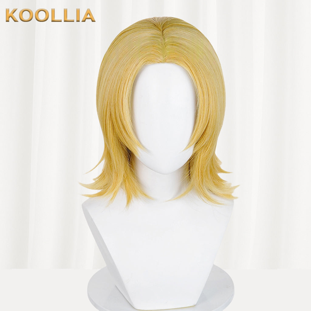 JoJo's Bizarre Adventure Johnny Joestar Short Yellow Hair Basic Wig