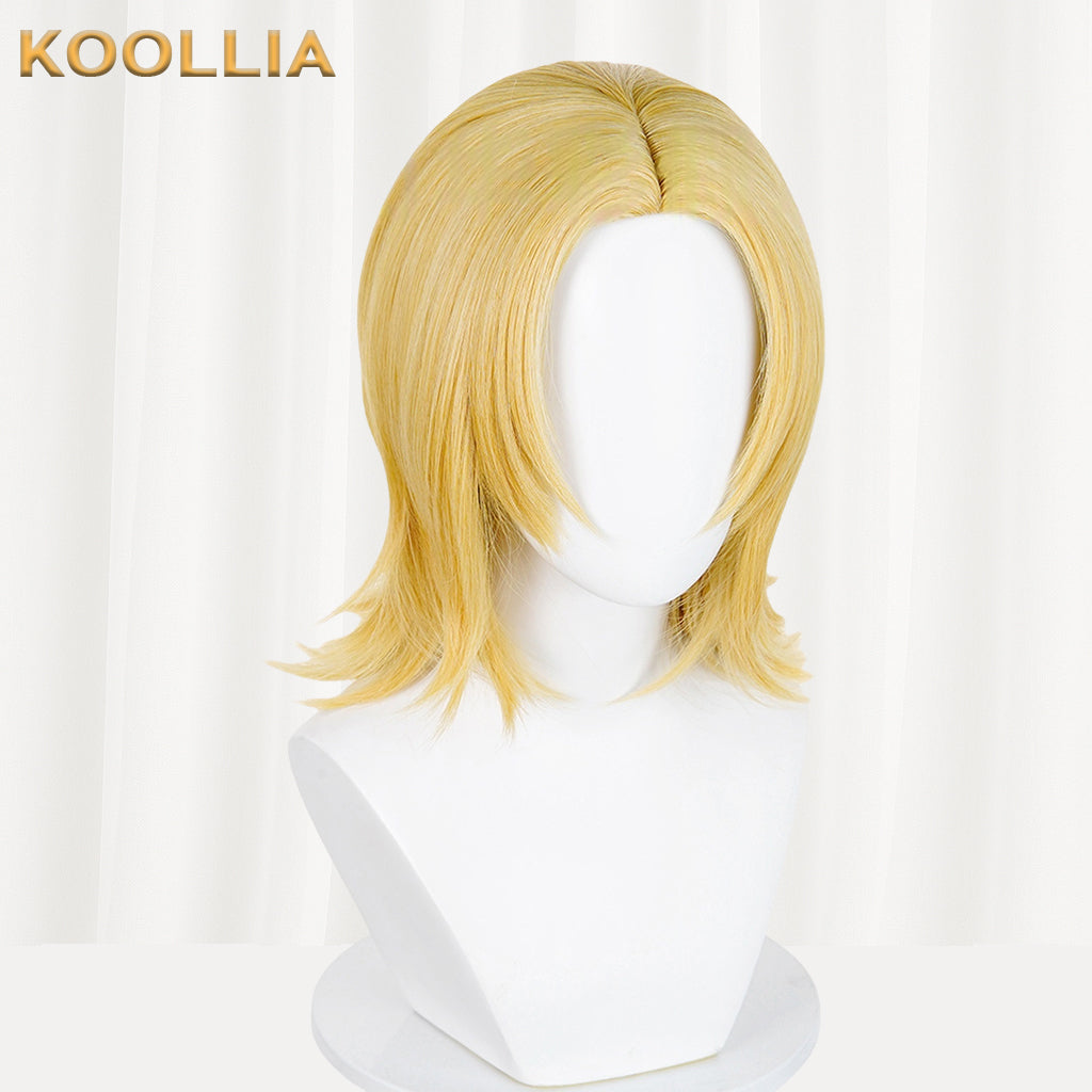 JoJo's Bizarre Adventure Johnny Joestar Short Yellow Hair Basic Wig