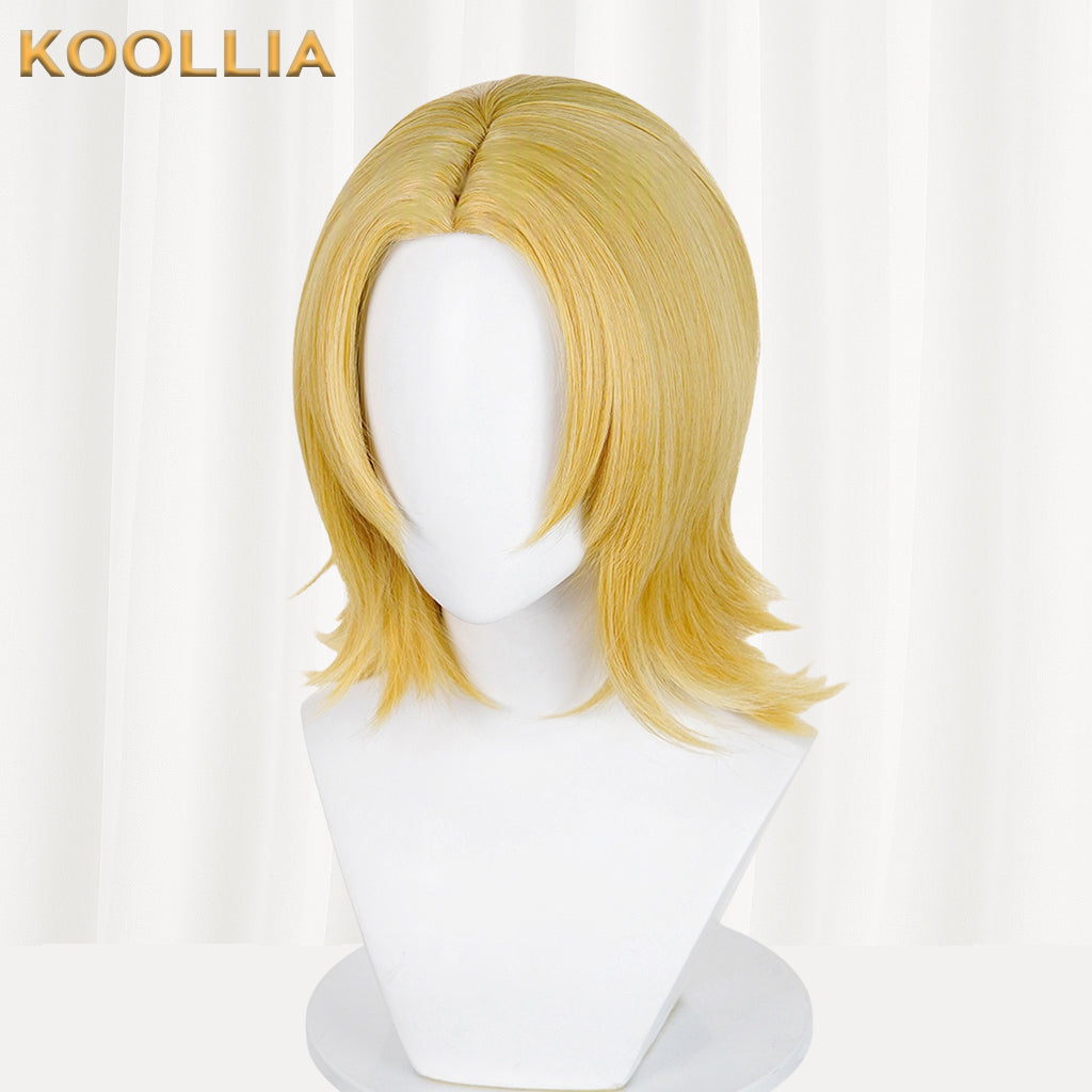 JoJo's Bizarre Adventure Johnny Joestar Short Yellow Hair Basic Wig