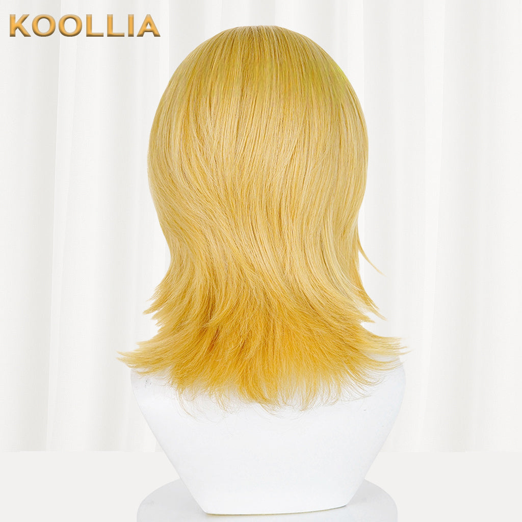 JoJo's Bizarre Adventure Johnny Joestar Short Yellow Hair Basic Wig