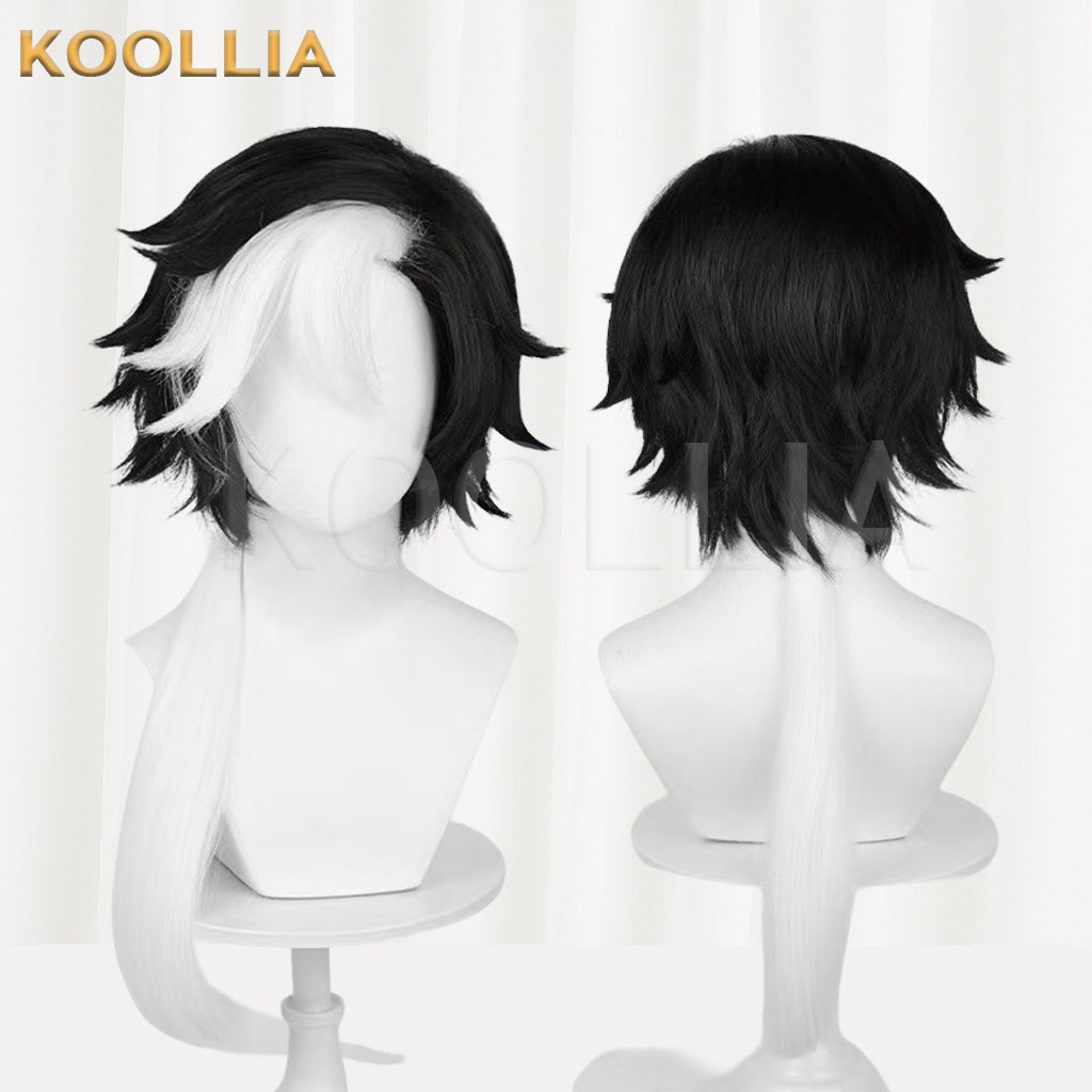 IdentityV Photographer Joseph Desaulniers(D.M.) Long Black/Silver Hair Basic Wig