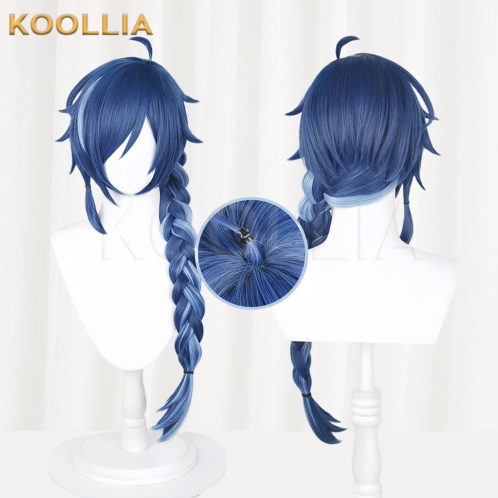 Genshin Impact Kaeya Alberich Long Blue Hair Basic Wig