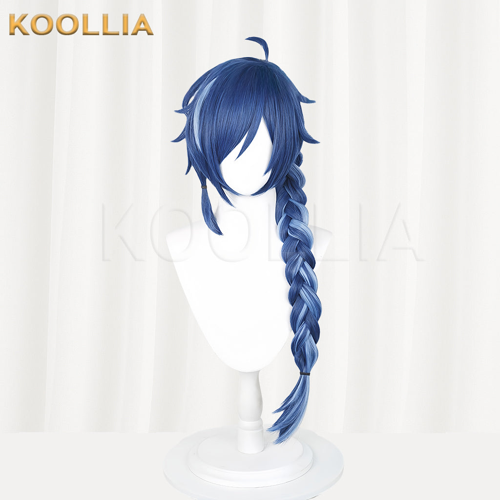 Genshin Impact Kaeya Alberich Long Blue Hair Basic Wig